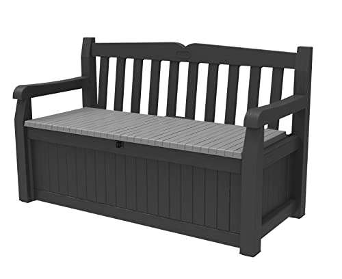 Solana 70 Gal Outdoor Storage Bench for Patio and Pool Accessories