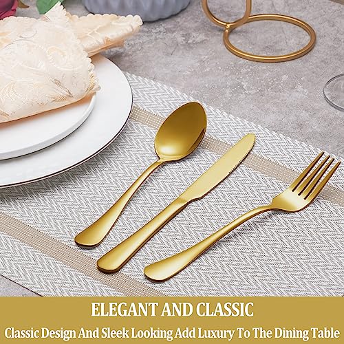 16 Piece Gold Dinner Forks Set (16 Count)