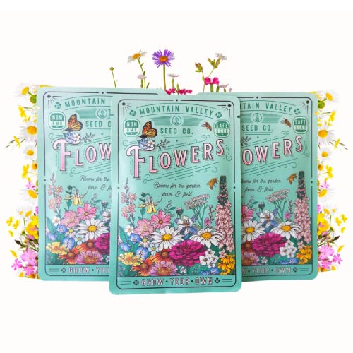 Mountain Valley Seed Co Wildflower Seeds Pollinator Collection Includes 3 (15000 Count)