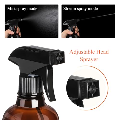 24 Pack 8 oz Plastic Small Spray Bottles with Trigger Sprayer