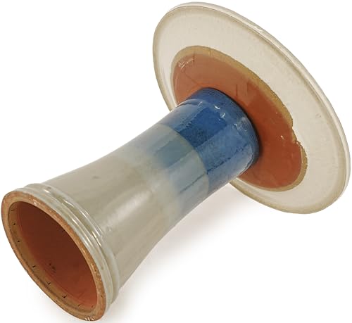 Ceramic Bird Bath for Outdoors (Sky Blue)