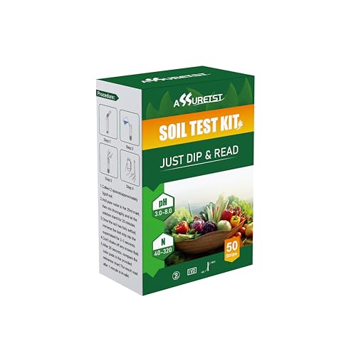 2‑in‑1 Soil pH and Nitrogen Test Strips (50 Count)