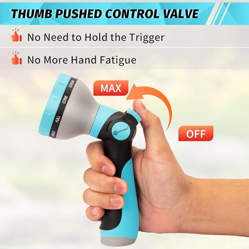 Garden Hose Nozzle Sprayer (Turquoise)
