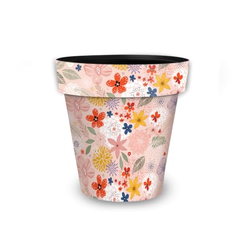 Everyday Planter 8.5" x 8.5" x 8.5" Colorful Flowers Small Planter (Colorful Flor / Small)