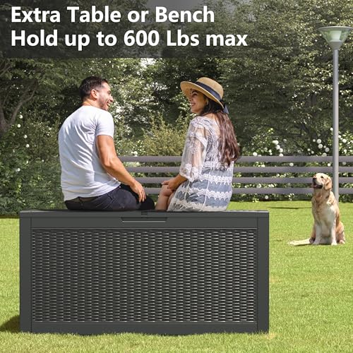 100 Gal Outdoor Storage Box Waterproof Lockable