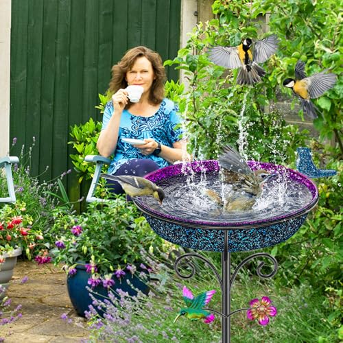 Metal Bird Bath for Outside