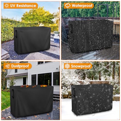 Outdoor Table Cover for Bar Height Table 73''L x 32''W x 43''H
