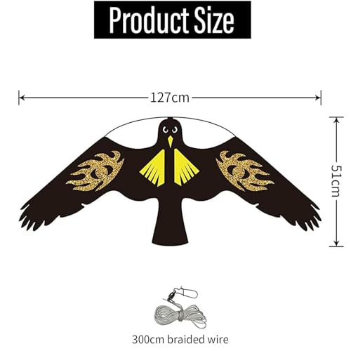 Bird Scarer Kite Without Pole Bird Hawk Flying Kite