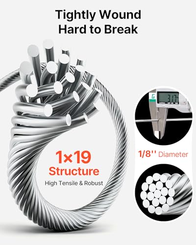 1 8 T316 Stainless Steel Cable 1000ft