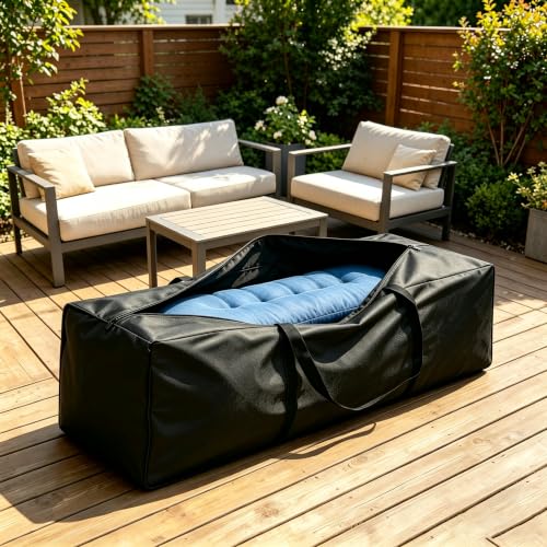 4 Pack Outdoor Cushion Storage Bag with Zipper Extra Large 68" x 30" x 20" (4 Count)