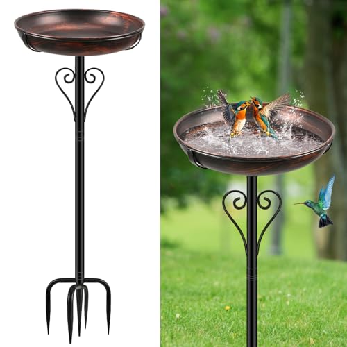 Metal Bird Bath for Outside