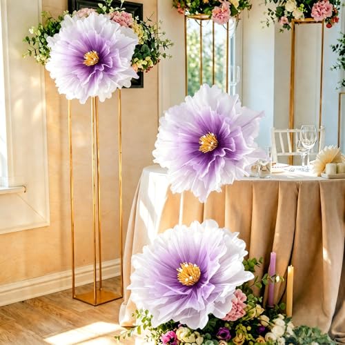 3 Pcs Giant Flowers Decoracion (Flower / Purple)