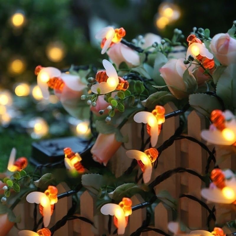 Solar Bee String Lights (Warm White / 1 Pack)