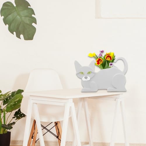 White Cat Planter Pots