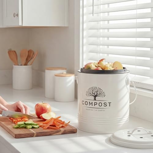 1.3 Gal Kitchen Compost Bin with Lid