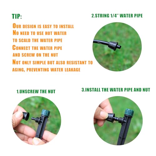 50PC Anti Drop Drip Irrigation Emitters for 1 (50 Count)