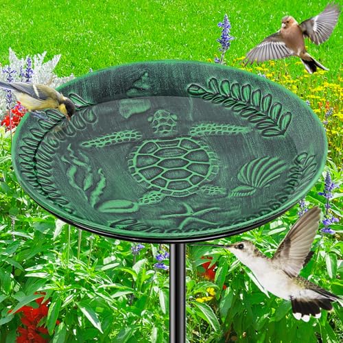 Metal Bird Bath for Outside