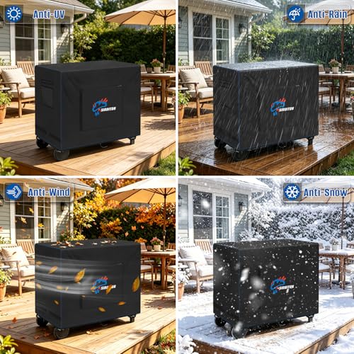 600D Outdoor Bar Cart Cover for 36" Portable Outdoor Table