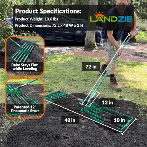Lawn Leveling Rake 48 Inch