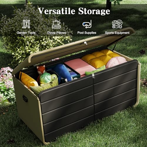 Domi 260 Gallon Resin Deck Box