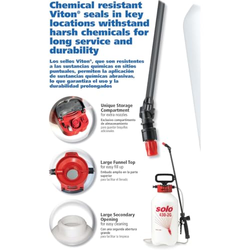 430-2G 2-Gallon Handheld Sprayer with Viton® Seals in Key Locations (256 Fl Oz)