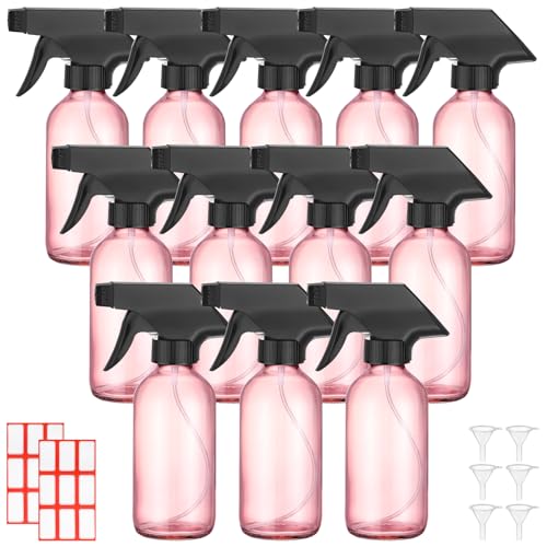 12 Pcs 8 oz Glass Spray Bottles (12 Count)