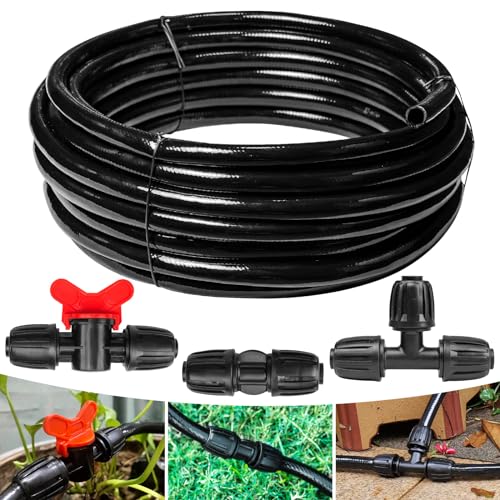 40 FT 1 2 inch Drip Irrigation Irrigation kit Main Line Supply Hose Tube for Garden Irrigation System
