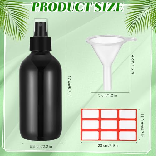 12 Pcs 8 oz Glass Spray Bottles (12 Count)
