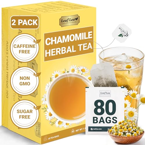 Chamomile Herbal Tea Bags (80 Tea Bags (Pack of 2))