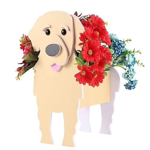 Small Golden Retriever Planter Plant Pots