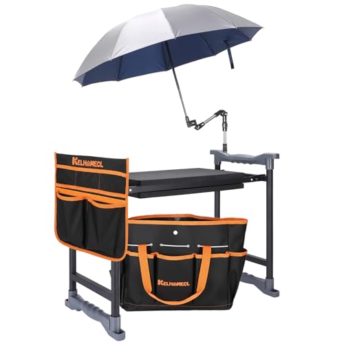 Garden Kneeler and Seat with Umbrella
