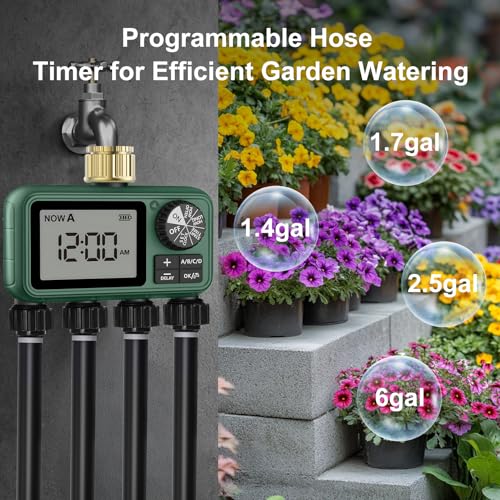 Water Timer for Outdoor Garden Hose