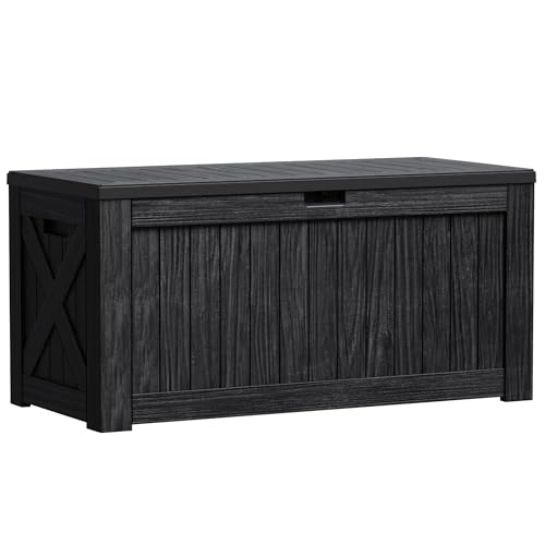 Outdoor Storage Box 120 Gallon Storage Bin with Lid for Patio Furniture