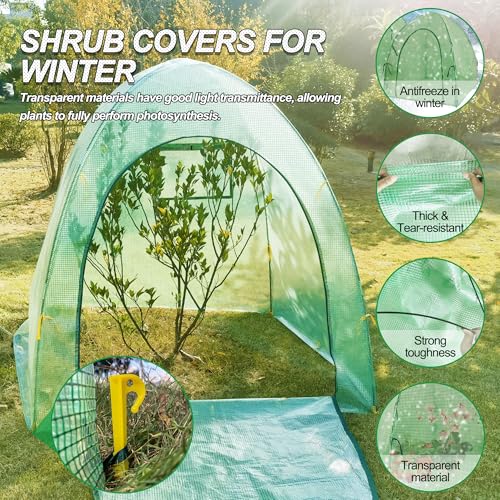 59″*59″*60″ Large Winter Plant Warm Covers with Air Hole for Raised Bed