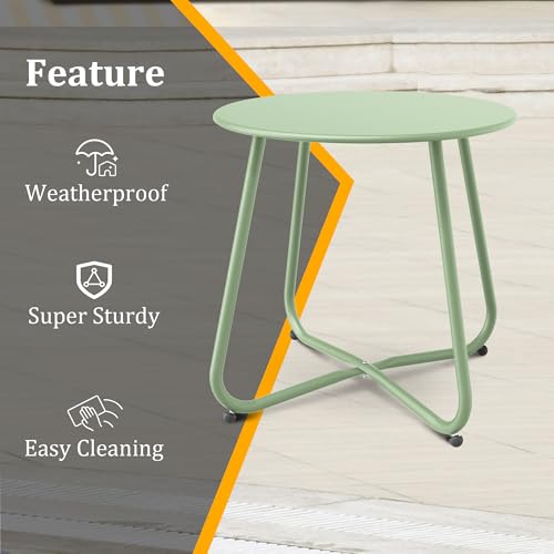 Bean Green Patio Side Table