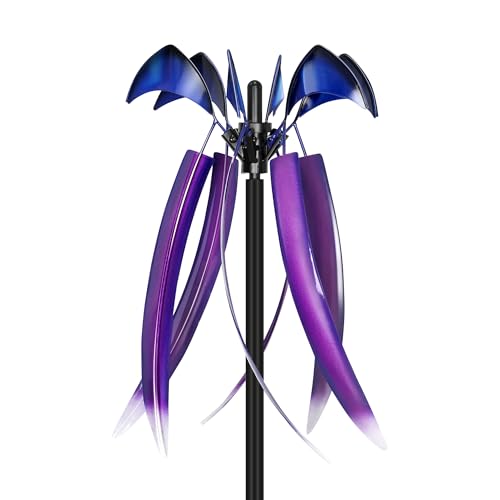 Wind Spinners for Yard Garden (Violet Cascade)