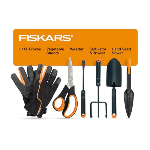 6 Piece Vegetable Gardening Essentials Tool Set w