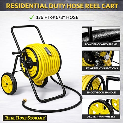 2 Wheel Garden Hose Reel Cart