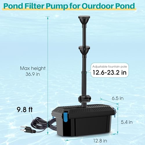 Pond Filter with Fountain Pump Kits (Corded Electric)