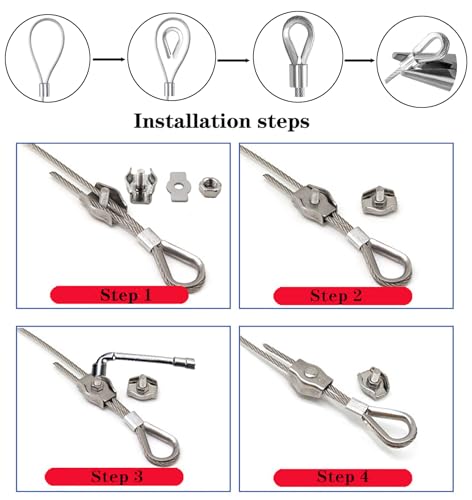 164FT Vinyl Coated Wire Rope Kit 1