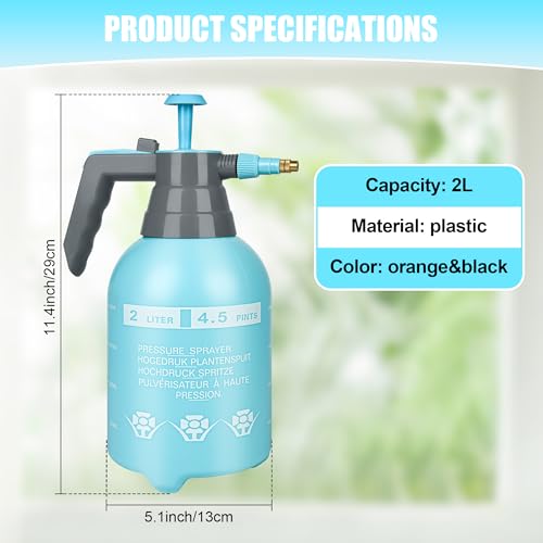 3 Pcs 1 2 Gallon Plastic Handheld Pump Sprayer (3 Count)