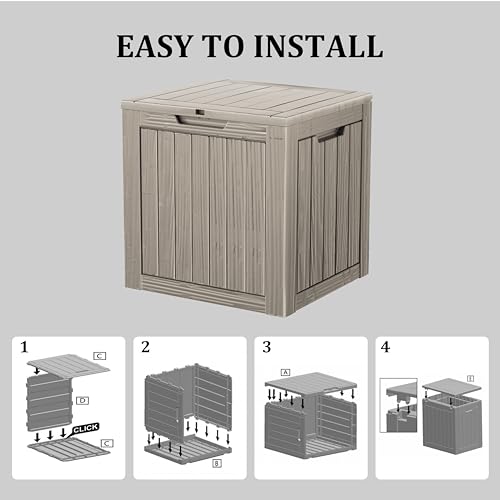 35 Gallon Lockable Resin Deck Box