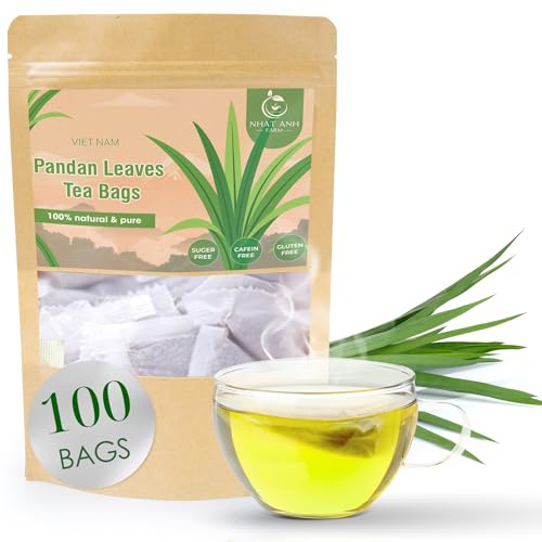 Premium Pandan Leaves Tea Bags (100 Count)