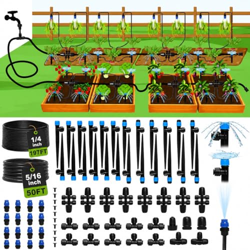 Drip Irrigation System Kit for Garden Watering (279 Count)
