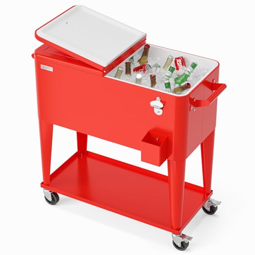 80 Quart Rolling Ice Chest
