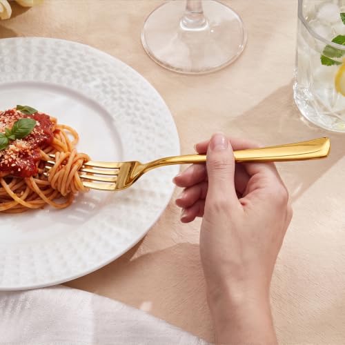 Forks 12 Piece Gold Dinner Forks Set (Gold / 12-Piece)