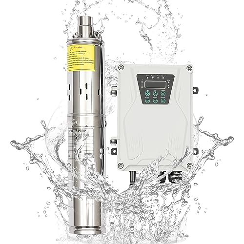 3 Inch Solar Water Pump Submersible Well Deep Bore Screw Well Garden Irrigation Kit with MPPT Controller