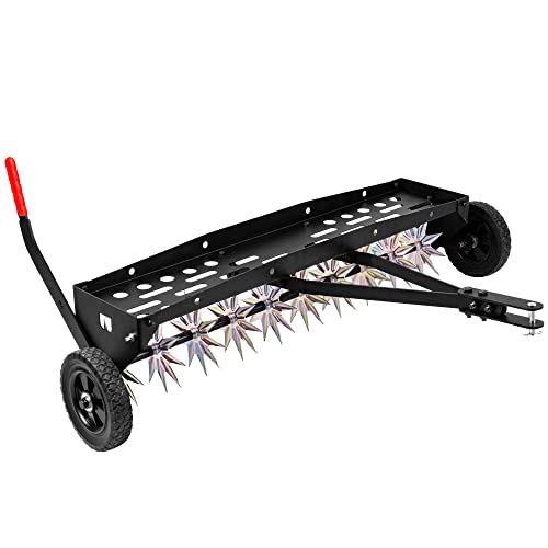 40 Inch Tow Behind Spike Aerator with Galvanized Steel Tines