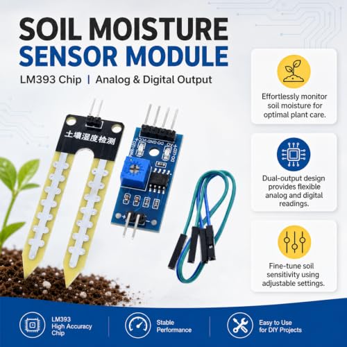 10 Pack Soil Moisture Sensor Module (10 Count)