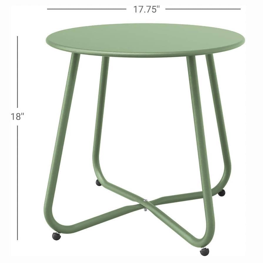 Bean Green Patio Side Table
